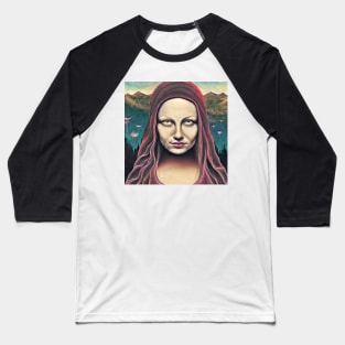 Mona no Lisa Baseball T-Shirt